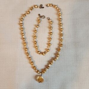 Diana Kane Pearl & Citrine Duo